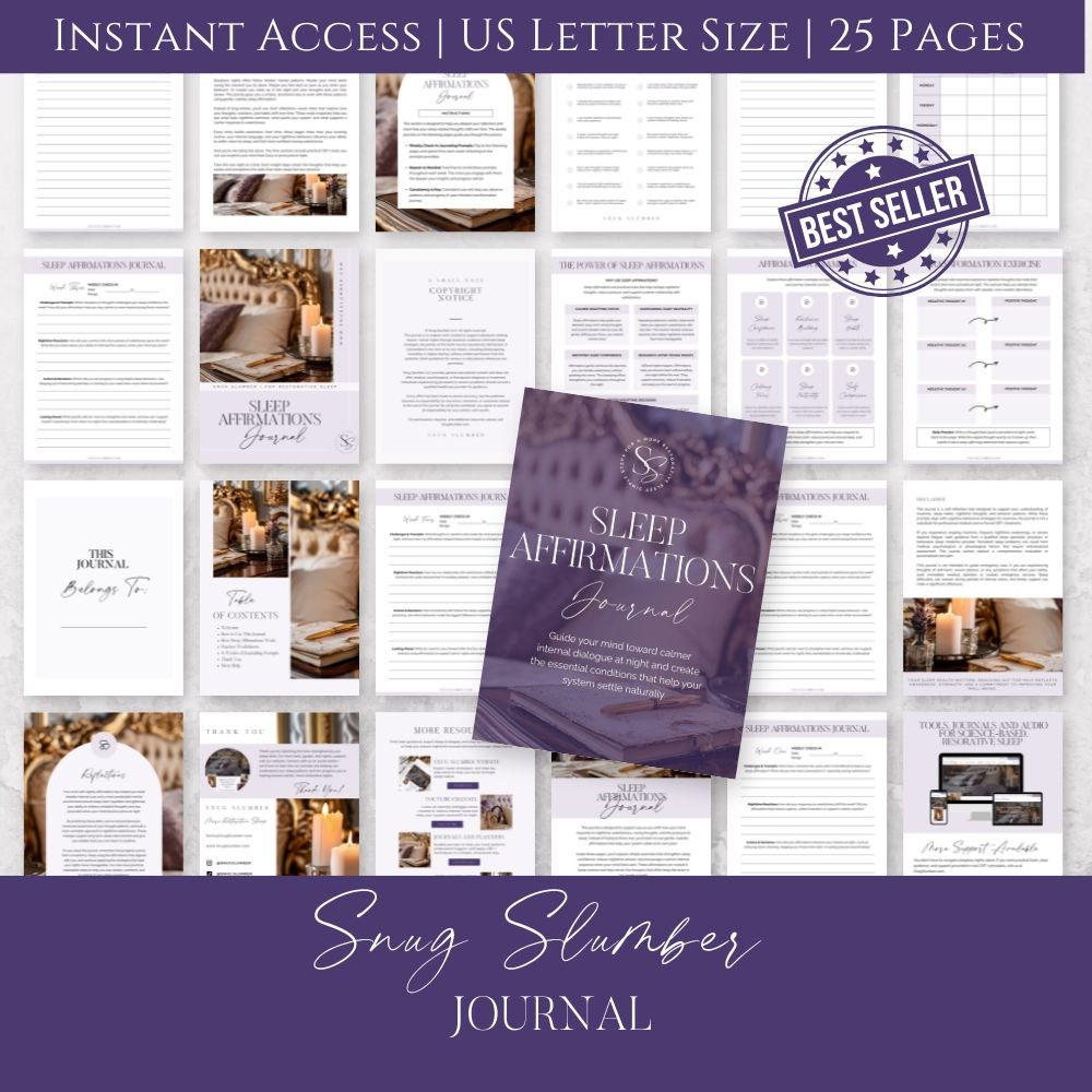 Sleep Affirmations Journal Pages