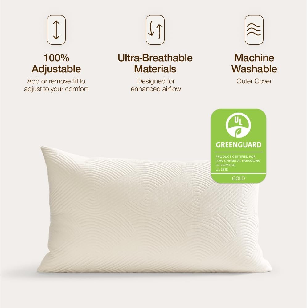 adjustable pillow for custom fit support