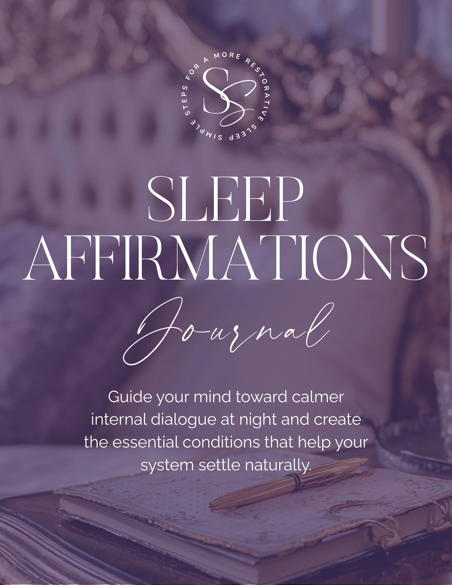 Sleep Affirmations Journal Cover